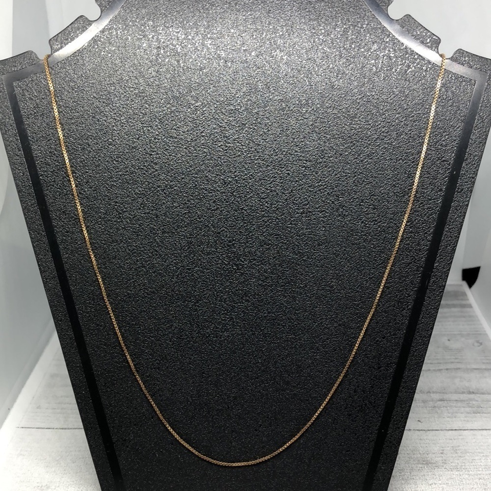 Ross Simons gold over sterling silver dainty chain necklace.